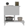 Hanah Home Mesilla de Noche Blanca 46.8cm Ancho x 46.8cm Alto x 33cm Fondo